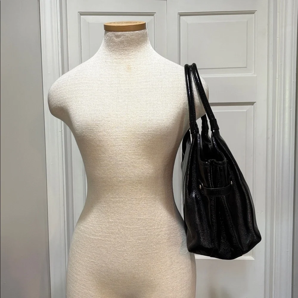 Kate Spade black patten leather purse